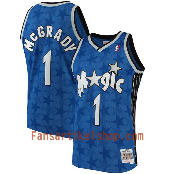 NBA Orlando Magic Trikot Tracy McGrady 1 Hardwood Classics Blau Swingman - Herren NBA Orlando Magic Trikot Tracy McGrady 1 Hardwood Classics Blau Swingman - Herren